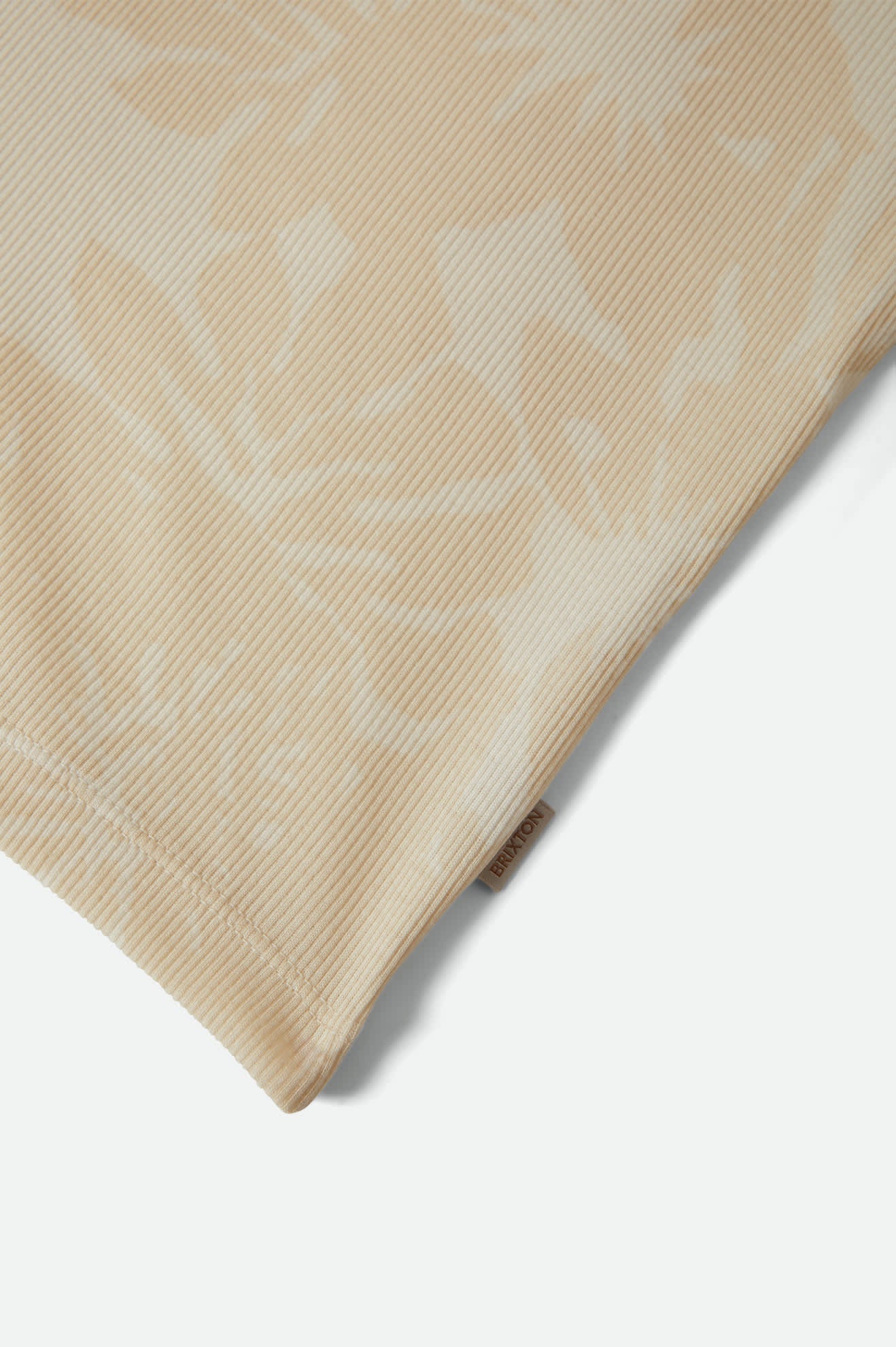 Women's Ringer Organic A-Tank in the color Off White/Olive Stone - Additional Laydown image