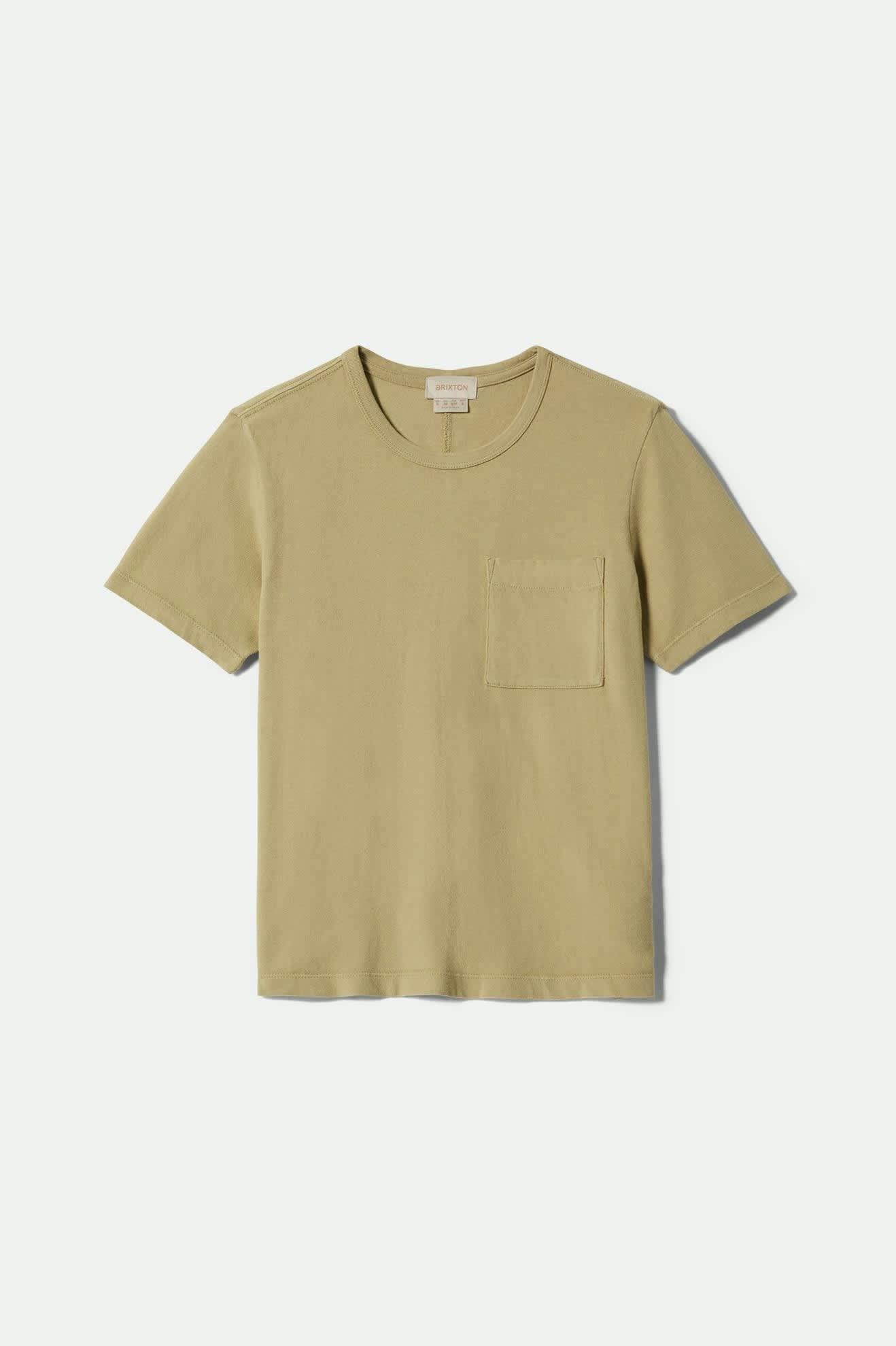 Women's Carefree Organic Garment Dye Perfect T-Shirt in the color Elm - Front Product View