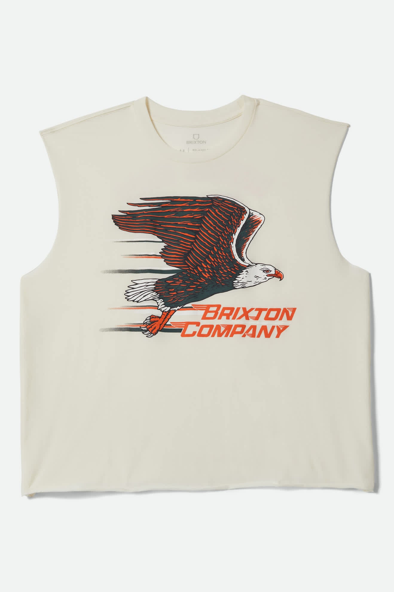 Men's Free Muscle Tank Top in the color Off White - Front Product View