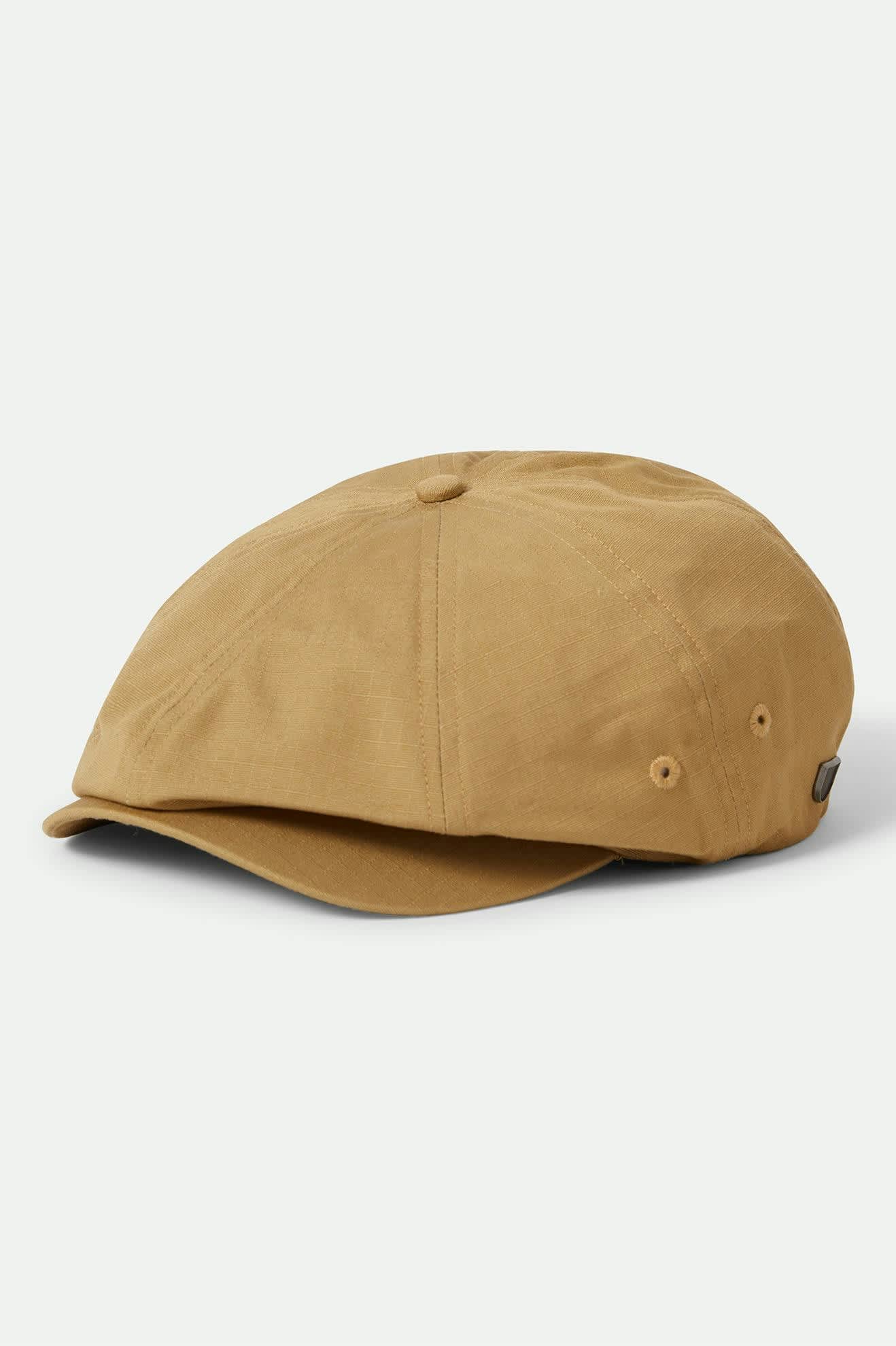 Unisex Brood Lightweight Newsboy Cap in the color Dark Khaki Ripstop - Front Product View