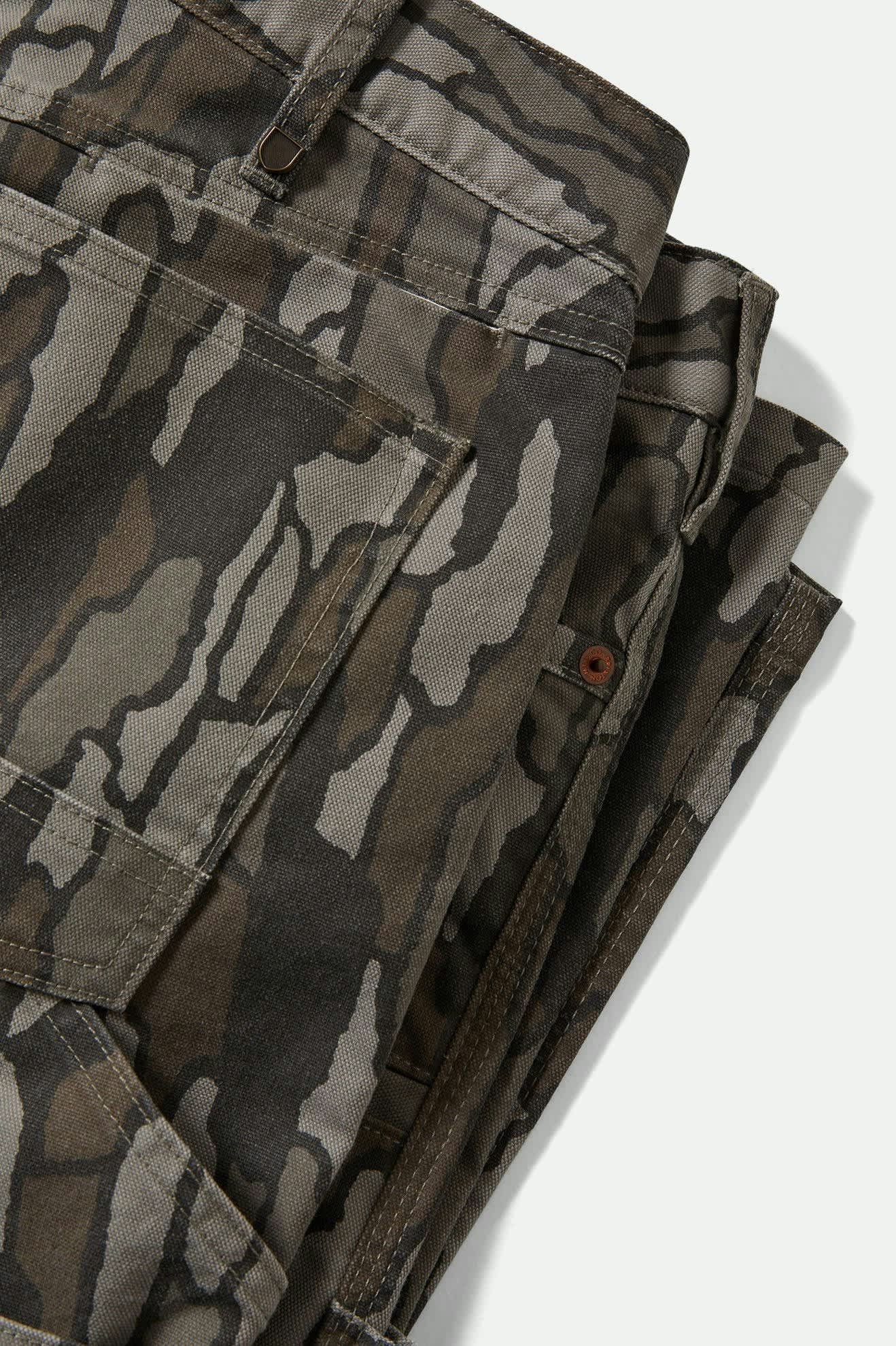 Men's Builders Carpenter Stretch Pant in the color Bark Camo - Additional Laydown image