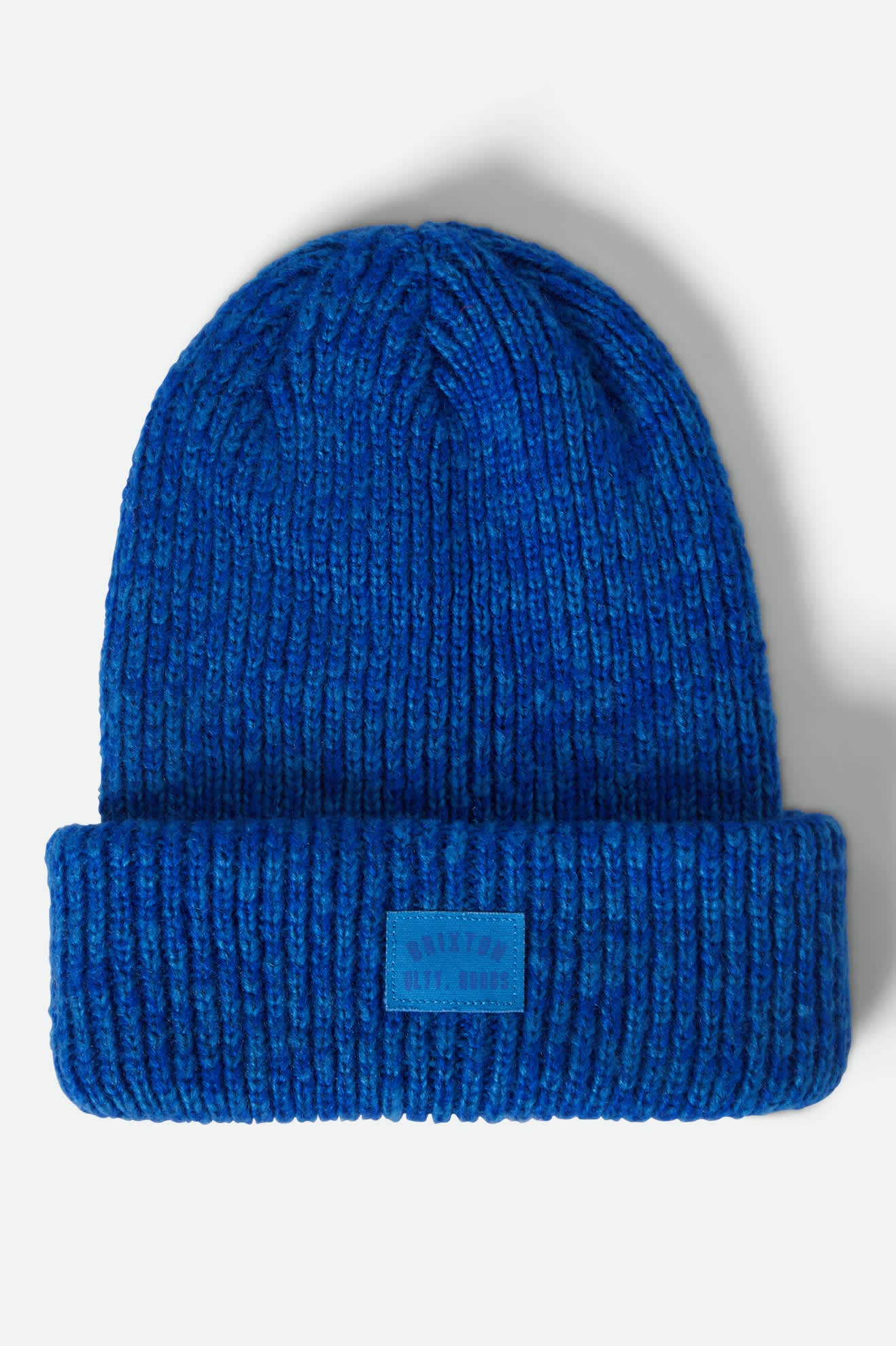 Women's Woodburn Women's Tall Brushed Beanie in the color Cyber Blue - Front Product View