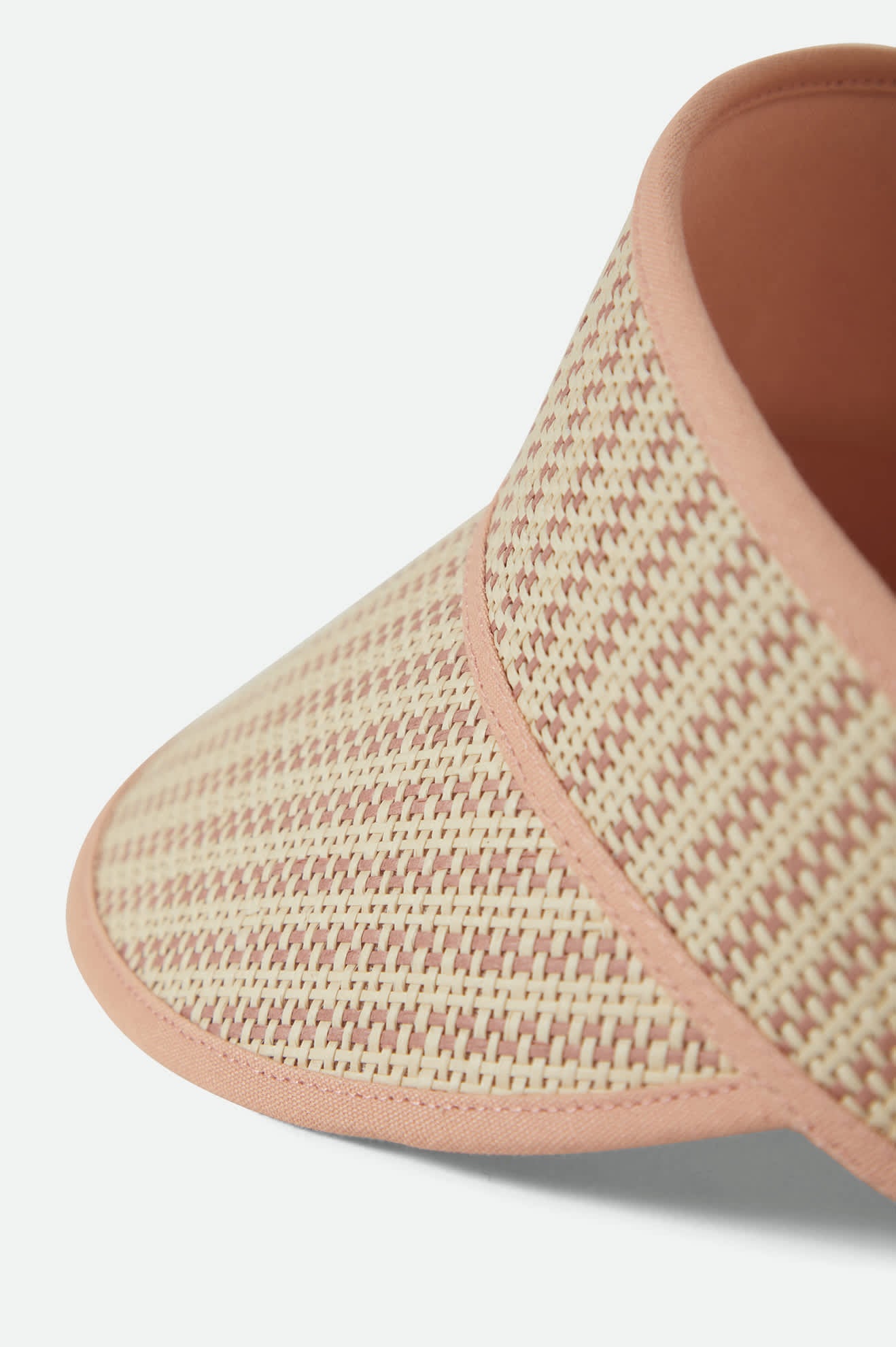 Women's Newport Straw Visor in the color Italian Clay/Natural - Additional Laydown image