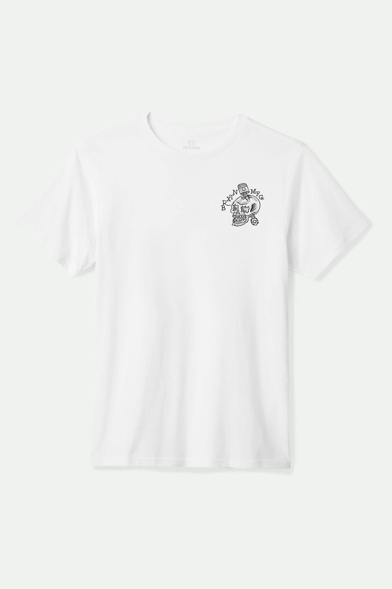 Men's Daytona S/S Standard T-Shirt in the color White - Front Product View