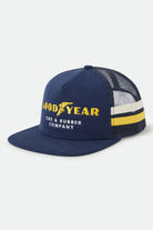 Unisex Goodyear Service Trucker Hat in the color Navy - Front Product View