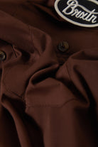 Men's Builders Olson Short Sleeve Shirt in the color Chocolate - Additional Laydown image