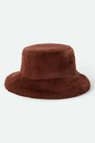 Women's Ellee Cozy Bucket Hat in the color Toffee Faux Fur - Additional Laydown image