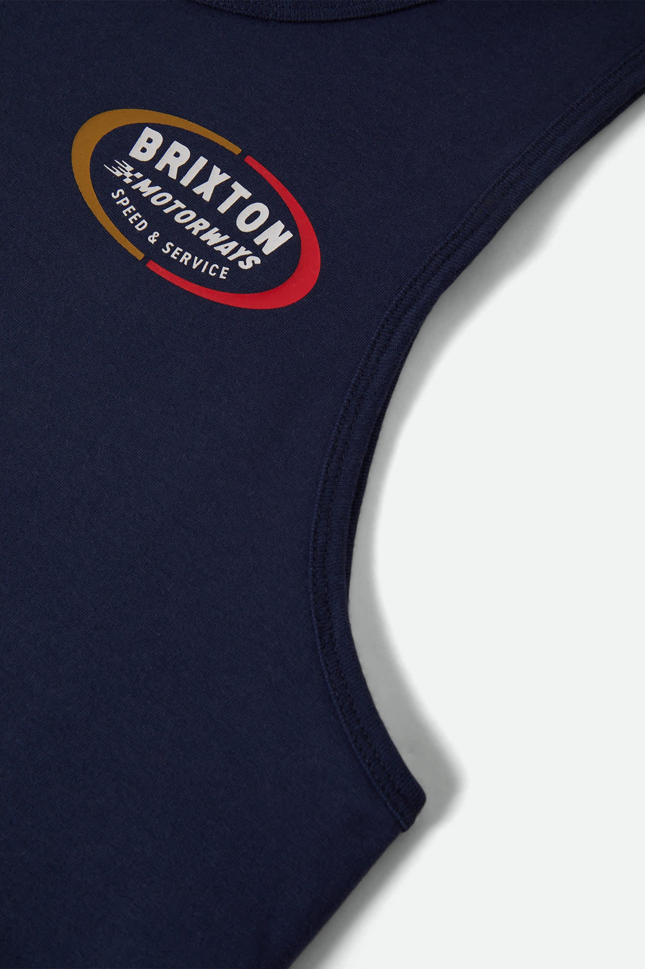 Men's Rhett Tank Top in the color Washed Navy - Additional Laydown image