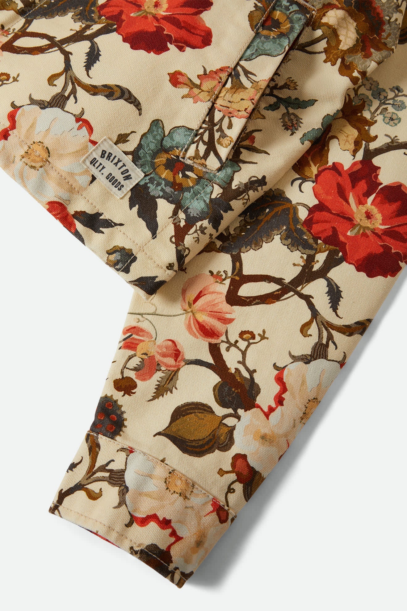 Women's Mechanics Women's Garage Zip Jacket in the color Botanical Floral - Additional Laydown image