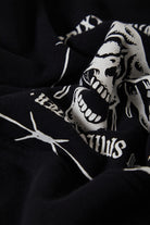 Men's Smile Always Relaxed Hoodie in the color Black Worn Wash - Additional Laydown image