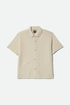 Men's Poolside Short Sleeve Shirt in the color Off White - Front Product View