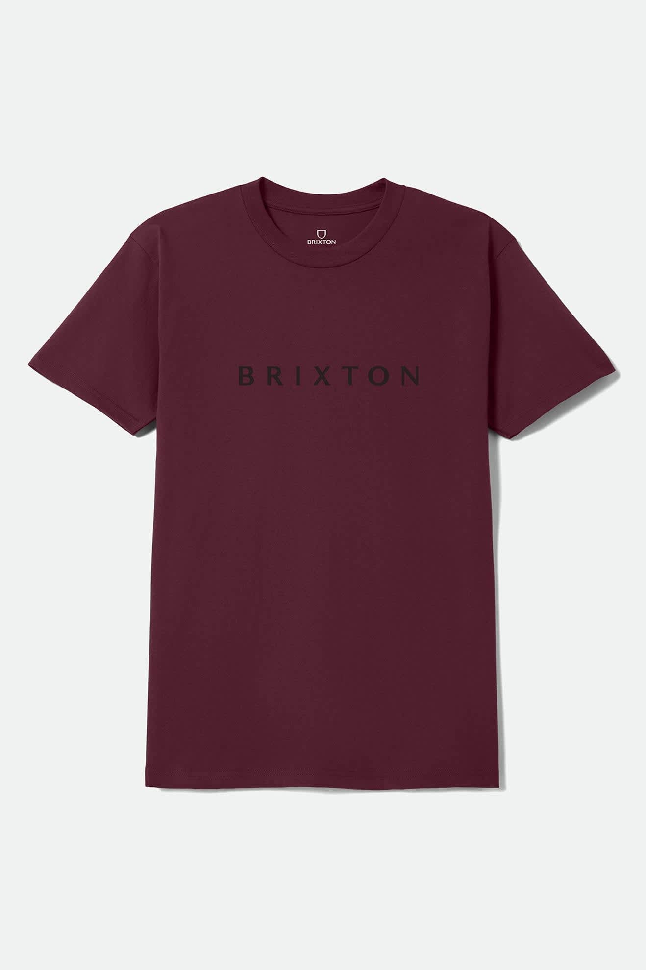 Men's Alpha Line Standard T-Shirt in the color Burgundy - Front Product View
