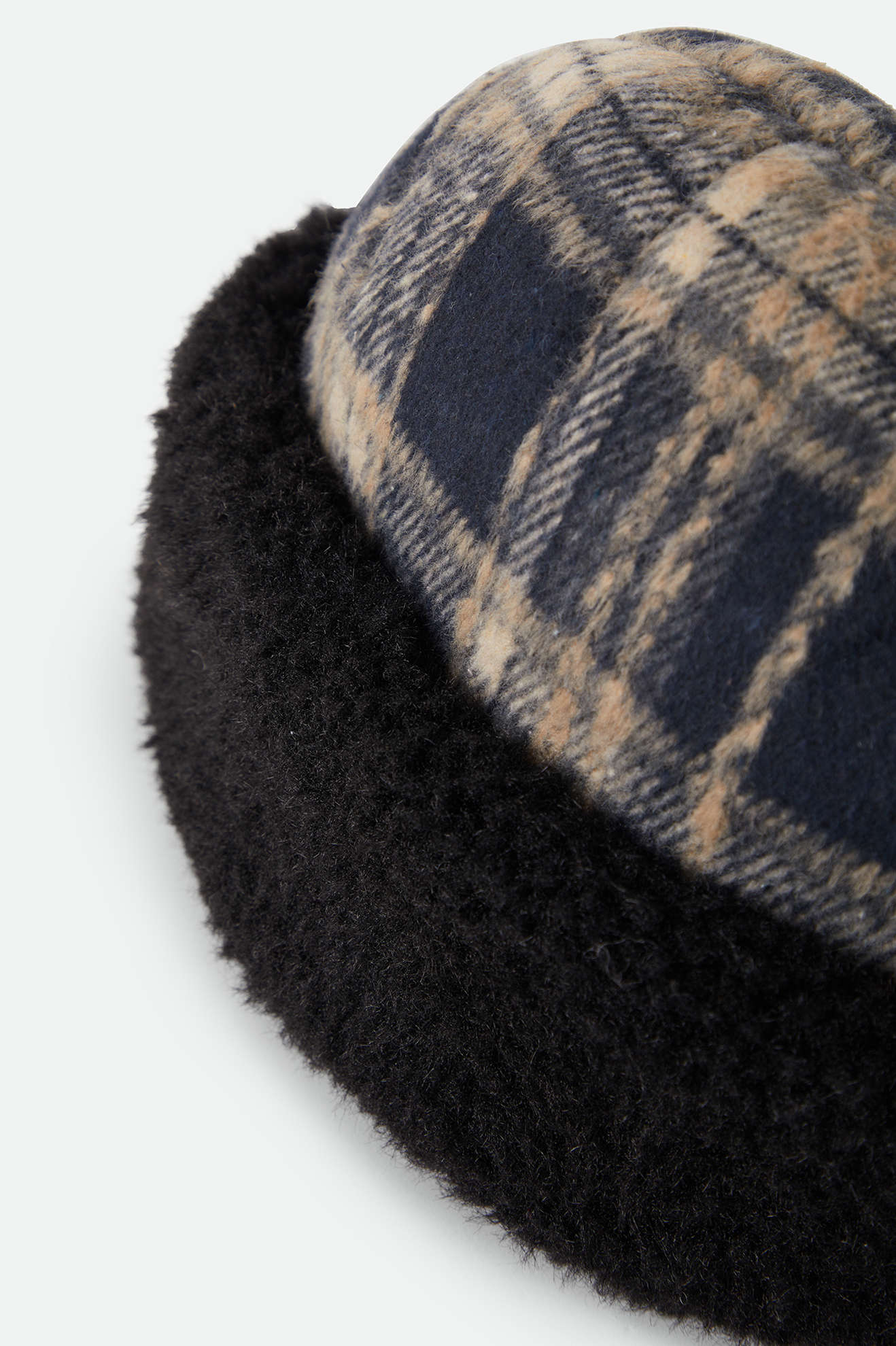 Unisex Ginsburg Hat in the color Navy/Sand/Cream - Additional Laydown image