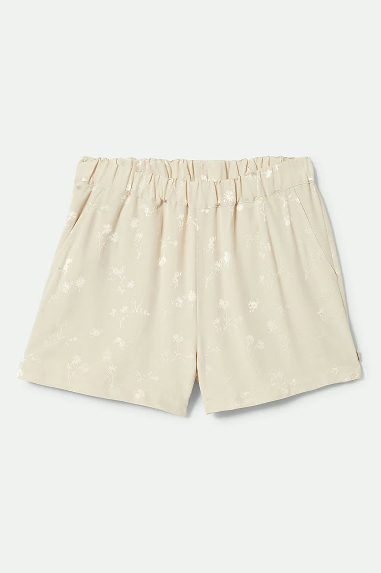 Women's Silky Jacquard Short in the color Whitecap Floral Jacquard - Front Product View