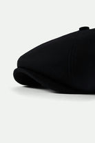 Unisex Brood Flannel Snap Cap in the color Black/Moss - Additional Laydown image