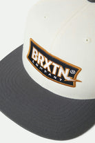 Unisex Lightning Snapback in the color Off White/Charcoal - Additional Laydown image