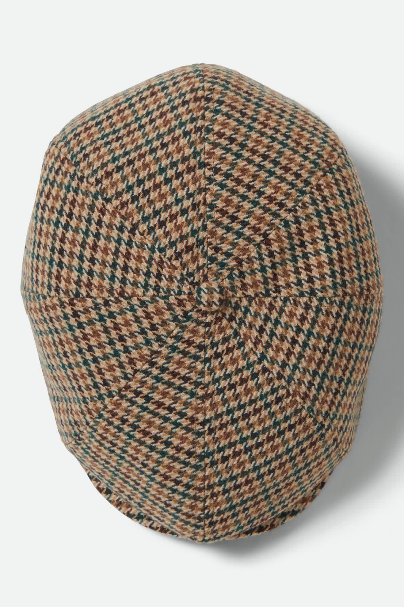 Unisex Brood Newsboy Cap in the color Dusted Ochre/Khaki/Verdant Green - Additional Laydown image