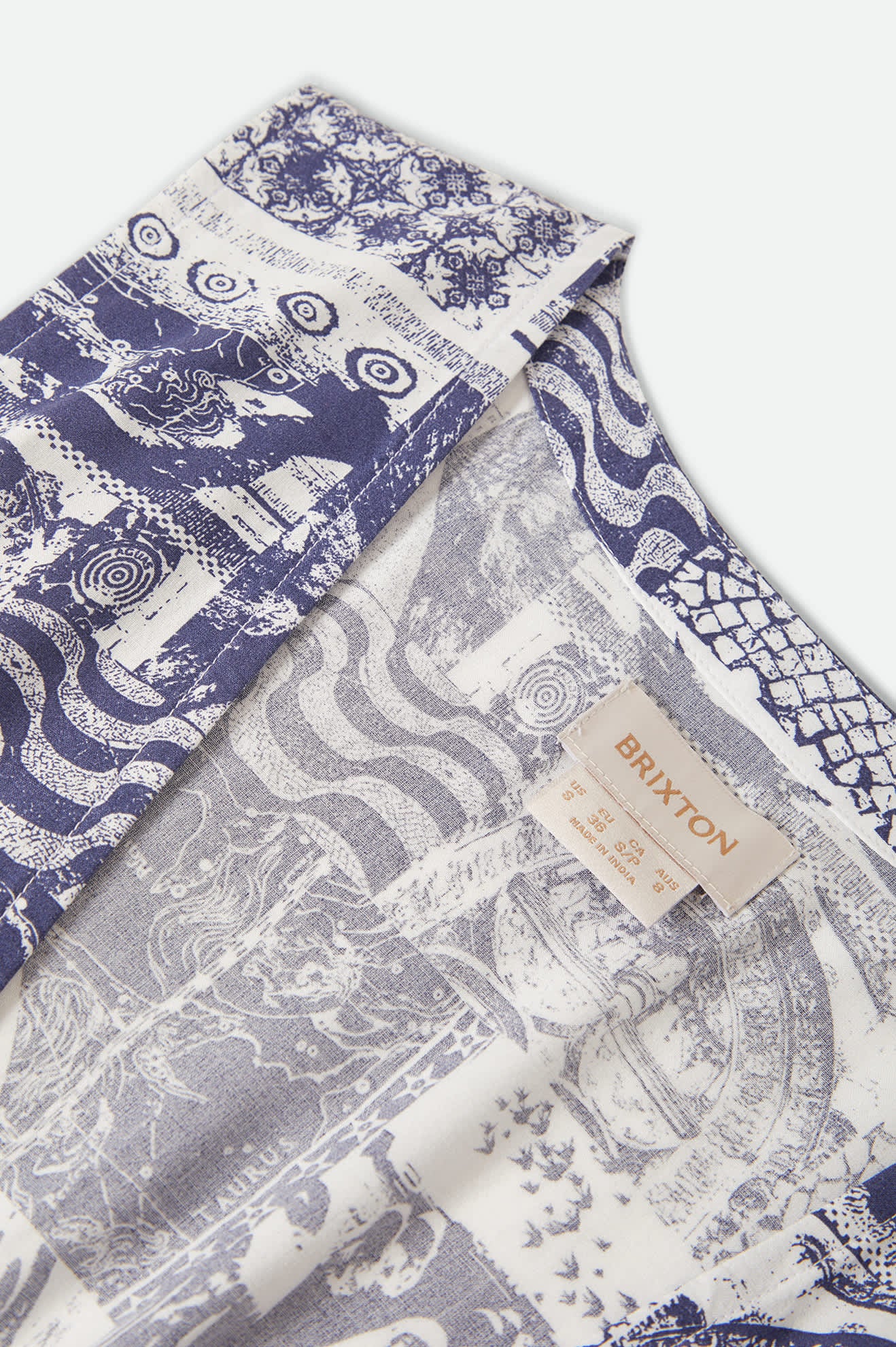 Women's The Bells Dress in the color Navy/White Collage - Additional Laydown image