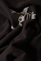 Women's Feeling Lucky Oversized Boyfriend T-Shirt in the color Black - Additional Laydown image