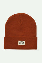 Brixton Unisex Woodburn Watch Cap Beanie - Rust Orange | Main