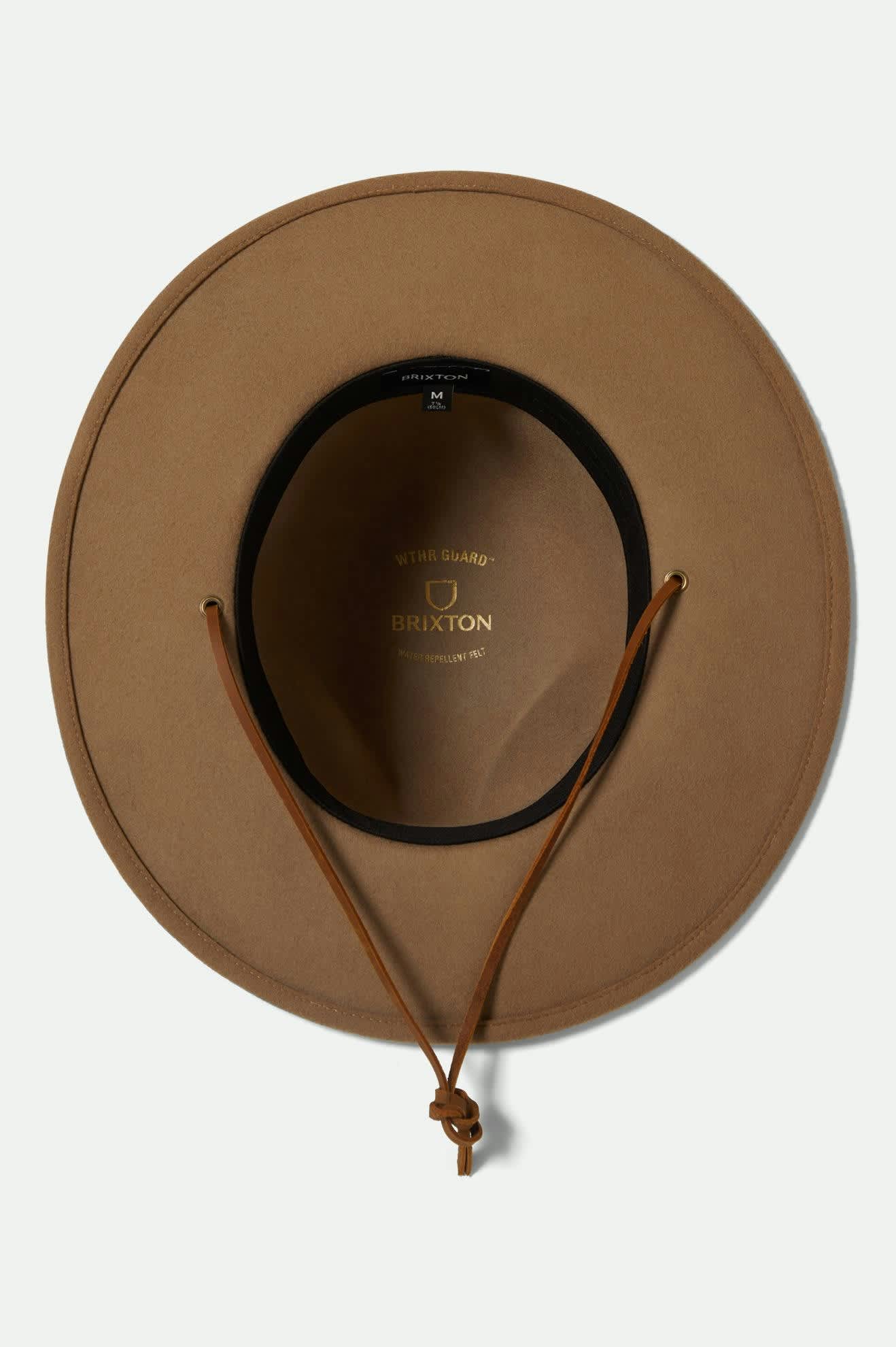 Unisex Cedar Packable WTHR GUARD™ Fedora in the color Khaki - Additional Laydown image