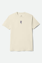 Men's Beasley Short Sleeve Shirt in the color Cream - Front Product View