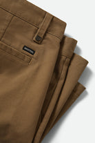 Men's Santo Chino Short in the color Khaki - Additional Laydown image