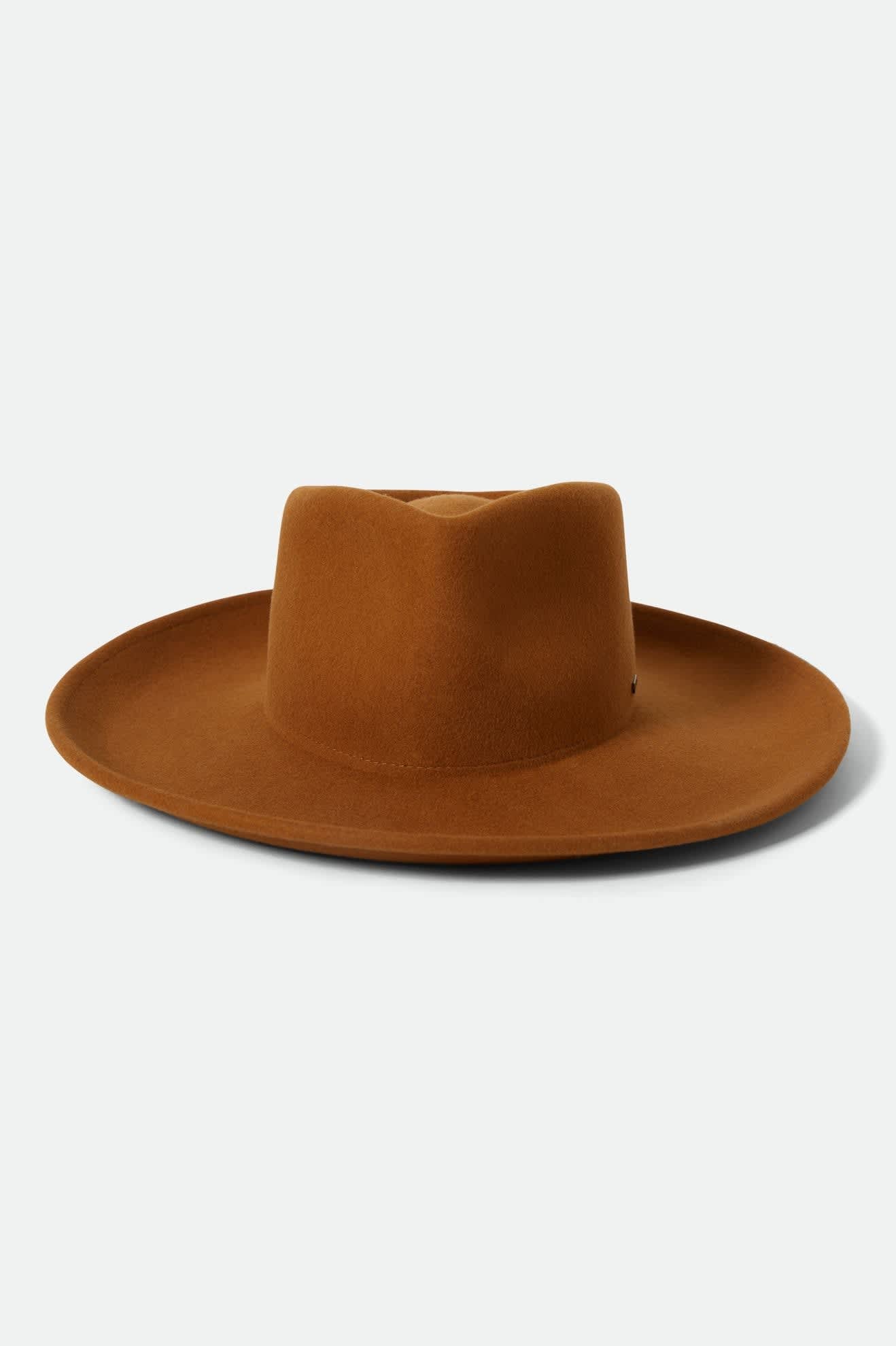 Women's Monet Fedora in the color Washed Copper - Additional Laydown image
