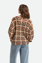 Women's Crochet Knit Kimono in the color Multi Color - Women's Back View