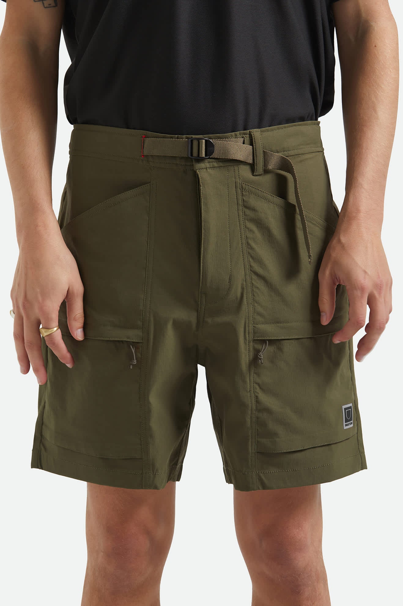 Men's Journey Utility Short in the color Dark Olive - Additional Fit image