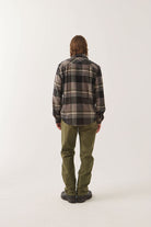Men's Builders 5-Pocket Pant in the color Dark Olive - Men's Back View