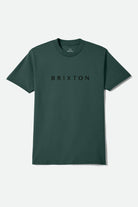 Men's Alpha Line Standard T-Shirt in the color Forest Green - Front Product View