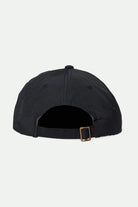 Brixton Men's Alpha LP Adjustable Hat - Black/White Vintage Wash | Back