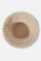 Women's Ellee Cozy Bucket Hat in the color Natural Sherpa/Faux Suede - Additional Laydown image
