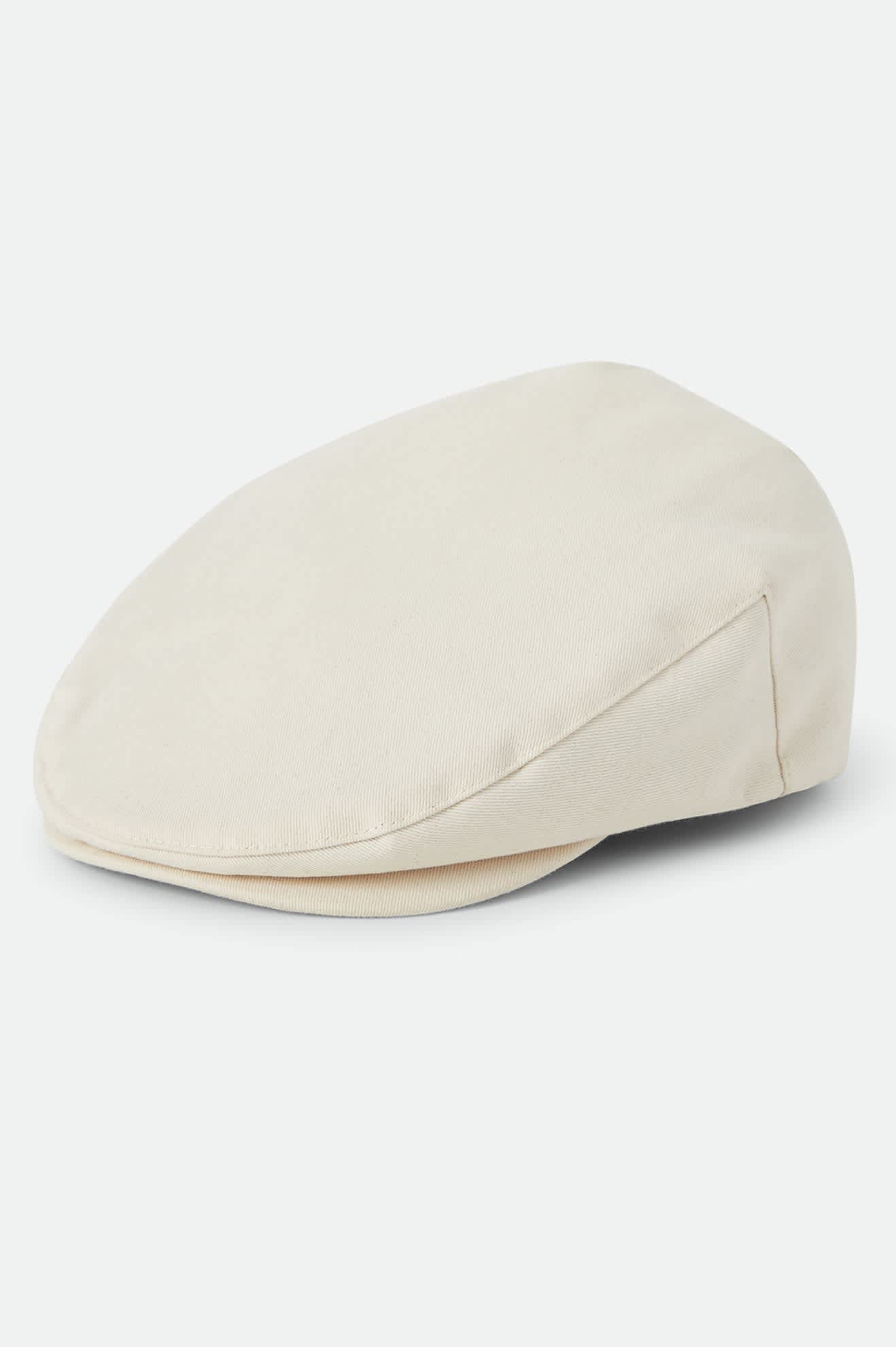 Unisex Hooligan Flat Cap in the color Egret White - Front Product View