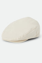 Unisex Hooligan Flat Cap in the color Egret White - Front Product View