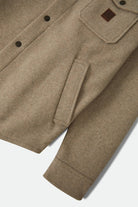 Men's Durham Felted Stretch Jacket in the color Oatmeal - Additional Laydown image