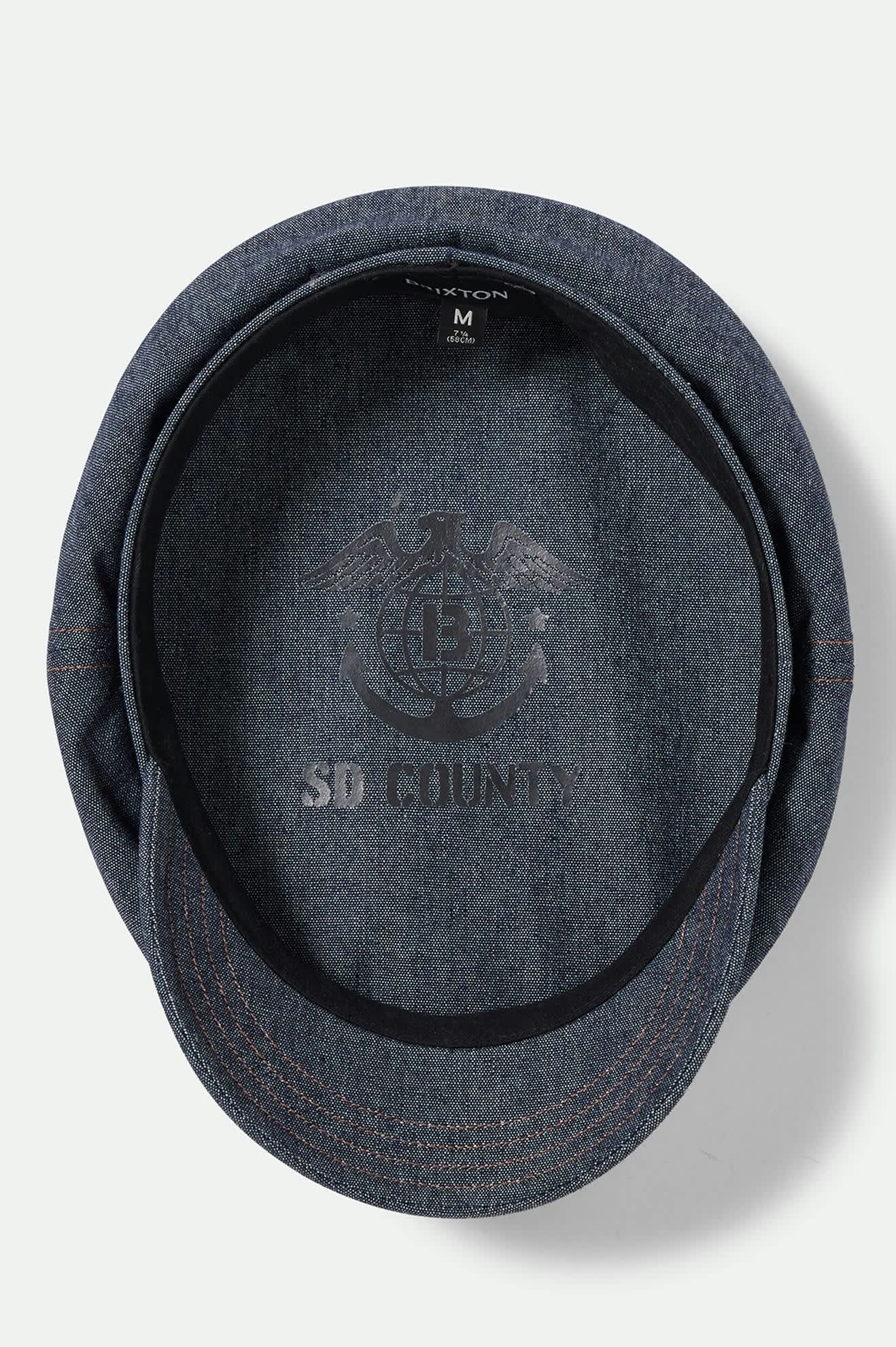 Unisex Assembly Fiddler Fisherman Cap in the color Indigo - Additional Laydown image