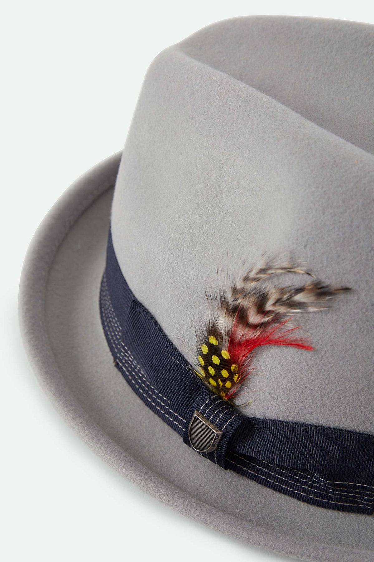 Unisex Gain Fedora in the color Light Grey/Midnight - Additional Laydown image