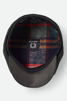 Unisex Brood Baggy Flannel Snap Cap in the color Black Denim/Black - Additional Laydown image