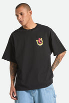 Men's Colt 45 Everytime Short Sleeve Oversized T-Shirt in the color Black - Men's Front View