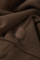 Men's Brixton Baseline Crew Fleece in the color Walnut Brown Vintage Wash - Additional Laydown image