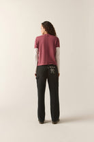 Women's Essex Embroidered Painter Pant in the color Black - Additional Fit image