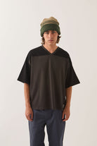 Men's Brixton Football T-Shirt in the color Black/Washed Black - Additional Fit image