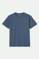 Men's Grade S/S Standard T-Shirt in the color Harbor Blue/Black/Marble Teal - Front Product View