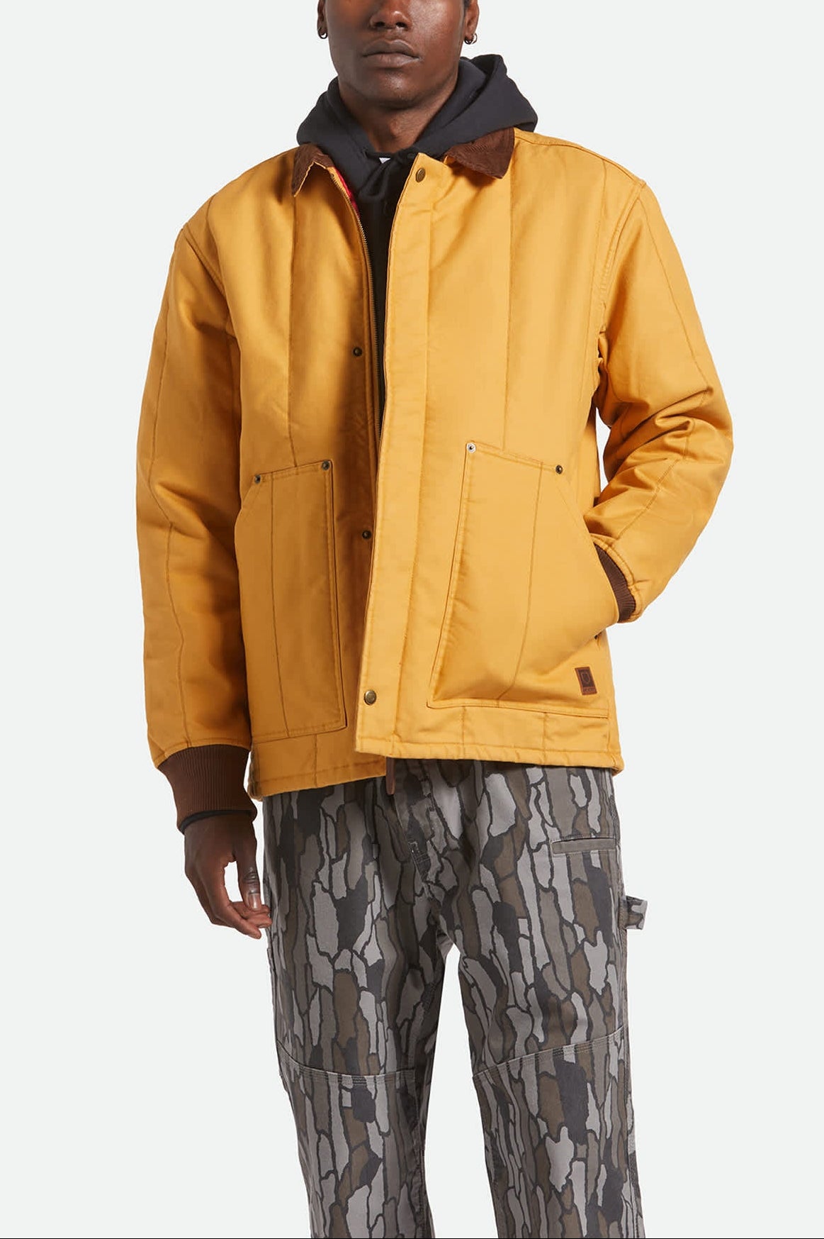 Men's Builders Ranch Jacket in the color Spruce Yellow - Men's Front View