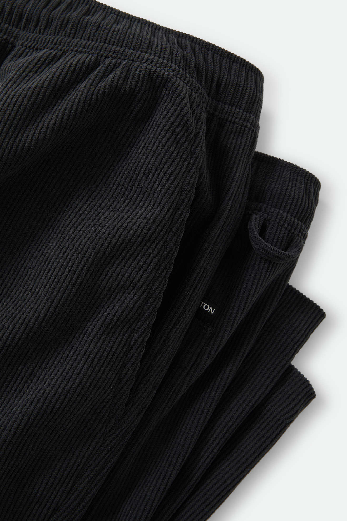 Men's Everyday E-Waist Corduroy Pant in the color Black Corduroy - Additional Laydown image