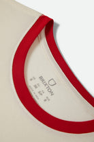 Women's Pegasus Slim Crew T-Shirt in the color Vintage White - Additional Laydown image