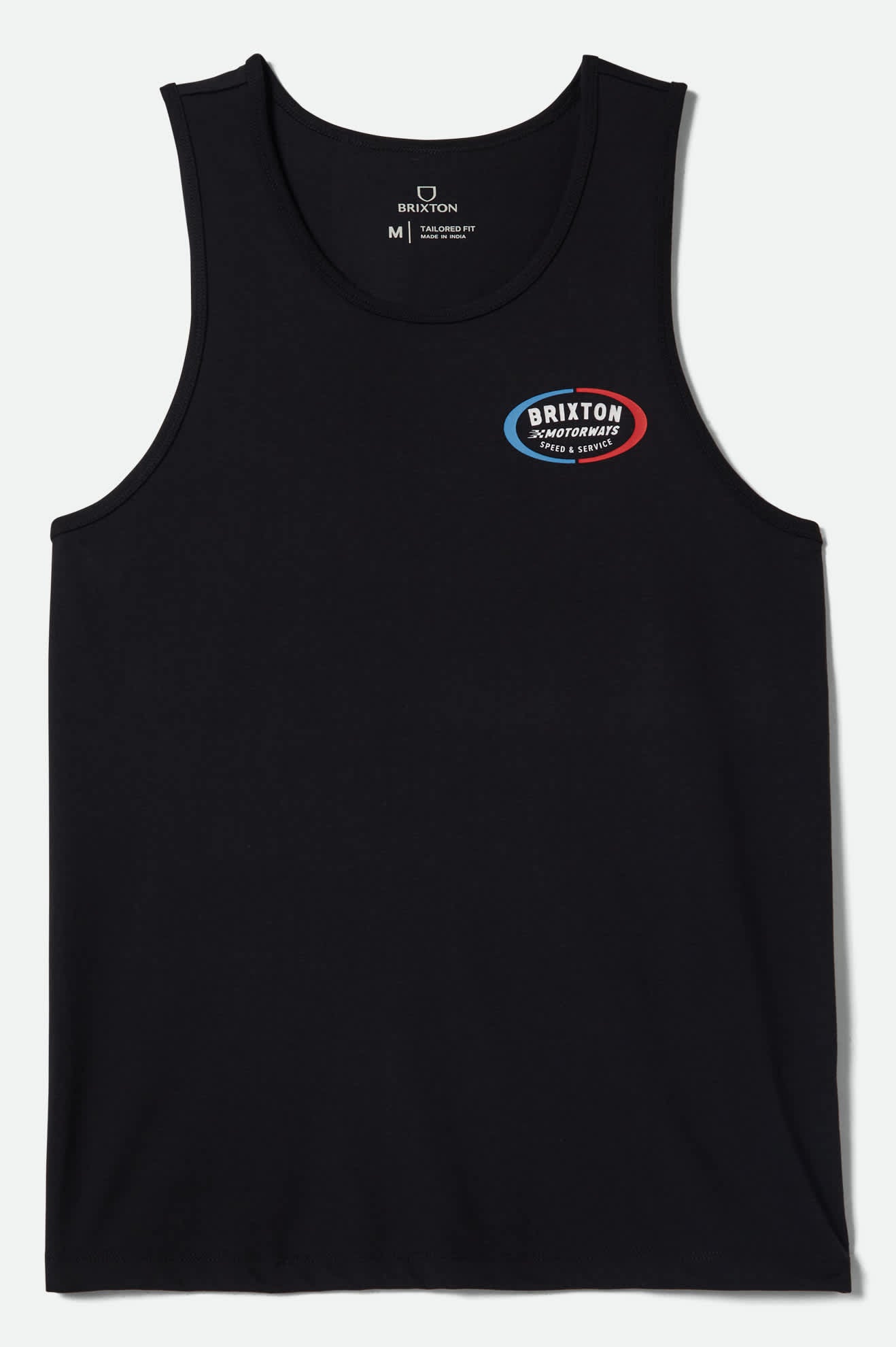 Men's Rhett Tank Top in the color Black - Front Product View