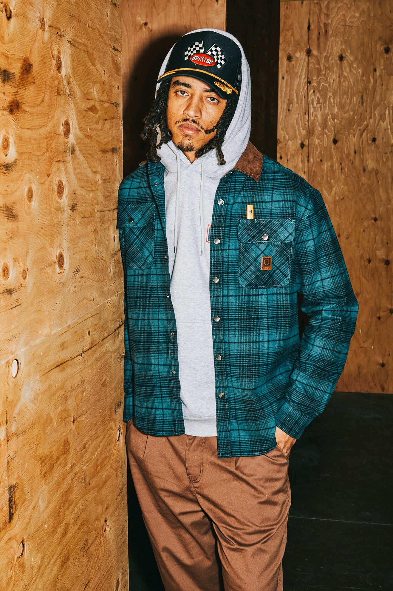 Women's Podium Netplus Trucker Hat in the color Black/Black - Men's Lifestyle image